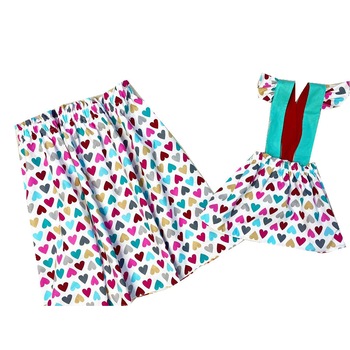 Set mama fiica, reversibil, Bella, model Ivy, multicolor, S si 1 an Set mama fiica, reversibil, Bella, model Ivy, multicolor, S si 1 an