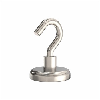 Set de 6 Magneti Neodym cu Carlig Detasabil, pentru Agatarea Obiectelor pe Suprafete Metalice, Corp din Otel Carbon, ø22x35 mm Set de 6 Magneti Neodym cu Carlig Detasabil, pentru Agatarea Obiectelor pe Suprafete Metalice, Corp din Otel Carbon, ø22x35 mm