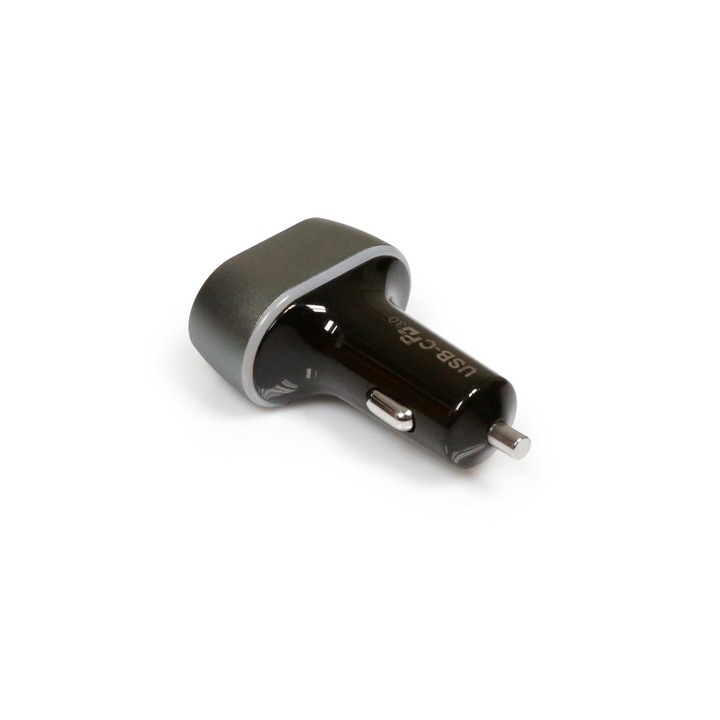 PORT DESIGNS töltő személygépkocsikhoz / kisteherautókhoz / buszokhoz és teherautókhoz (12 / 24 V), kombinált USB-C és USB-A, 57 W