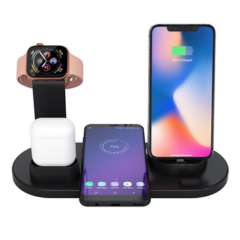 Incarcator Wireless eLIVE AR-UD 4in1 Qi Super Fast Charge 3A, Adaptor Qualcomm 3.0 ,Android, iOS, Pentru Telefon Ceas si Casti Black Incarcator Wireless eLIVE AR-UD 4in1 Qi Super Fast Charge 3A, Adaptor Qualcomm 3.0 ,Android, iOS, Pentru Telefon Ceas si Casti Black