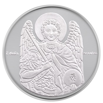 Medalie de argint de investitii Macoins Gold Archangel Michael 1 uncie Medalie de argint de investitii Macoins Gold Archangel Michael 1 uncie