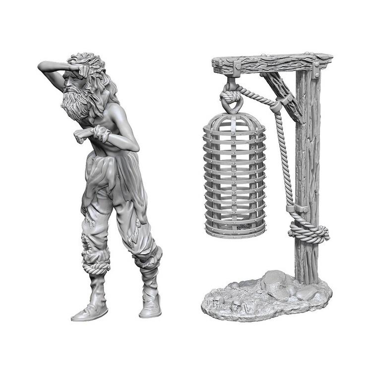 Set Figurine Deep Cuts Unpainted Hanging Cage