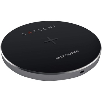 Incarcator wireless Satechi Aluminum Fast Charger, Space Grey Incarcator wireless Satechi Aluminum Fast Charger, Space Grey