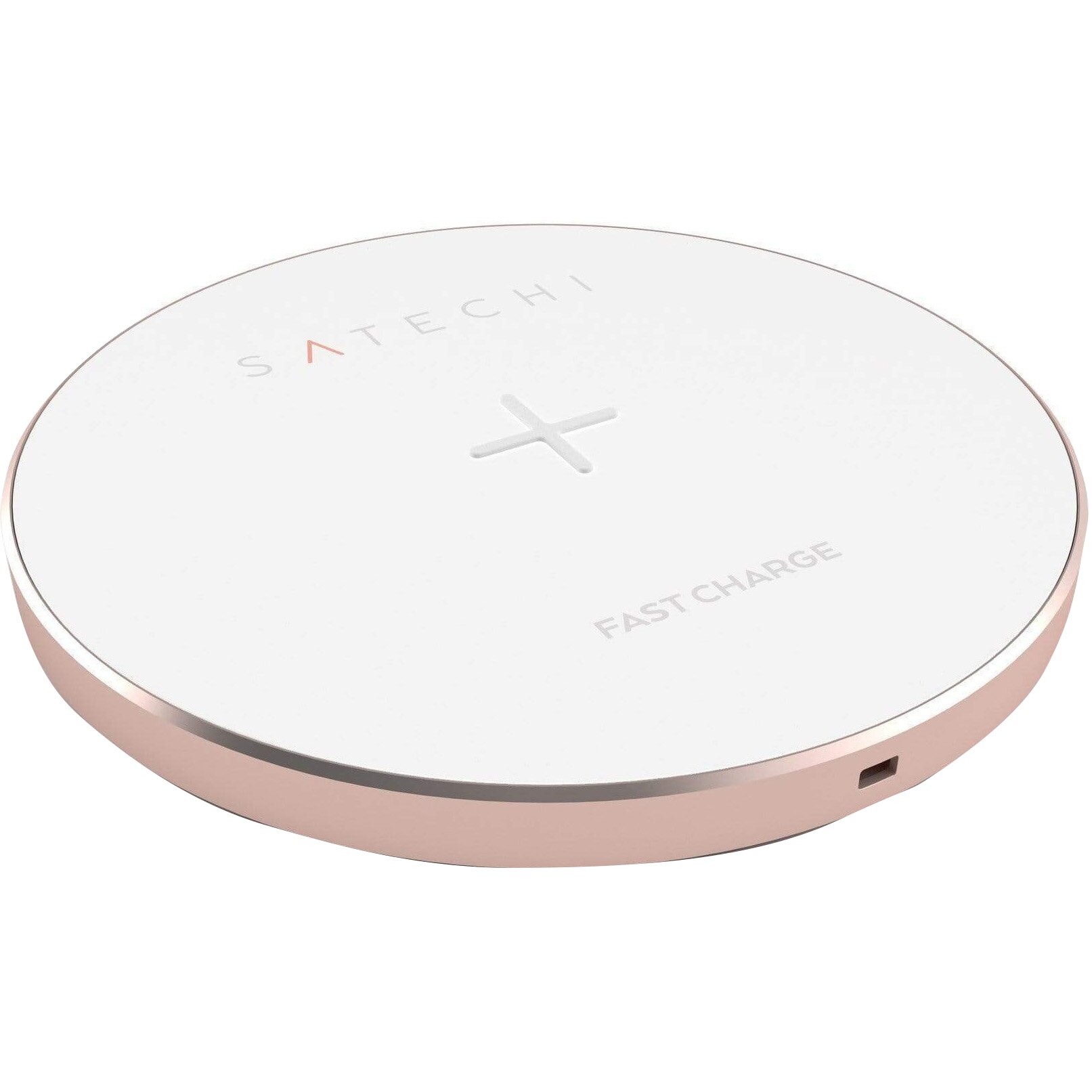 Incarcator wireless Satechi Aluminum Fast Charger, Rose Gold
