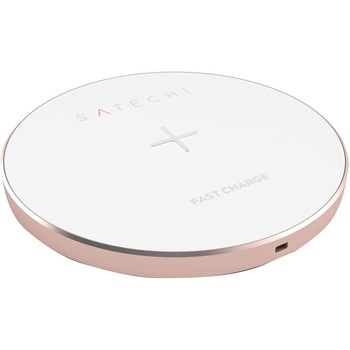 Incarcator wireless Satechi Aluminum Fast Charger, Rose Gold Incarcator wireless Satechi Aluminum Fast Charger, Rose Gold