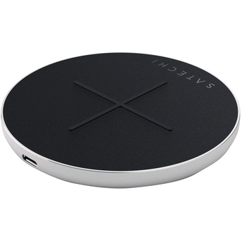 Incarcator wireless Satechi Aluminum Fast Charger V2, USB Type C, Silver Incarcator wireless Satechi Aluminum Fast Charger V2, USB Type C, Silver