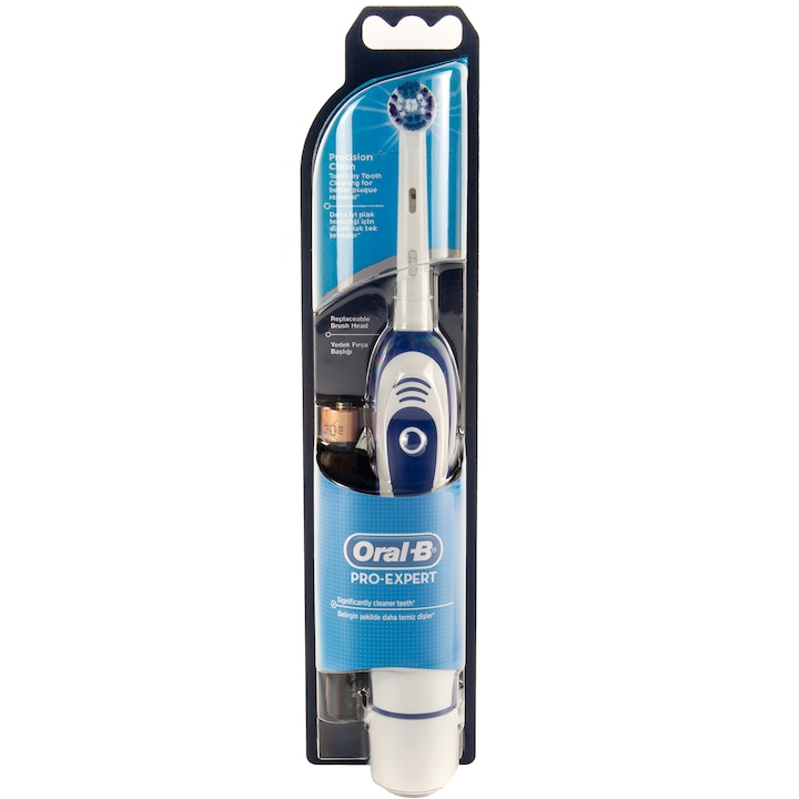 Oral-B D4 elemes fogkefe, 9600 mozgás/perc, 1 program, 1 fogkefefej, Fehér/Kék