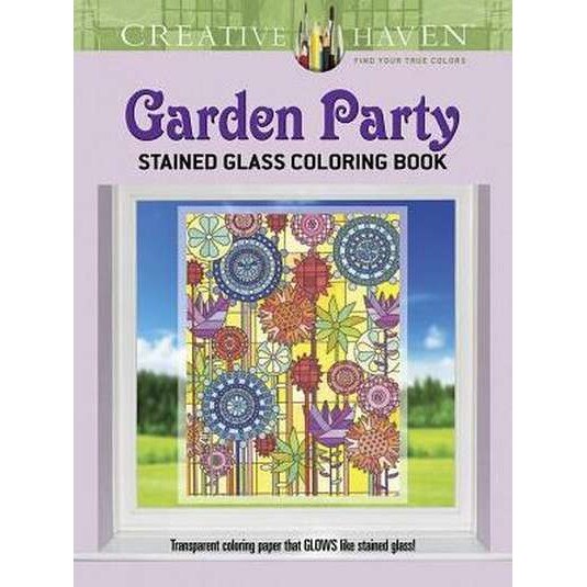 Creative Haven Garden Party Stained Glass Coloring Book de Robin J. Baker
