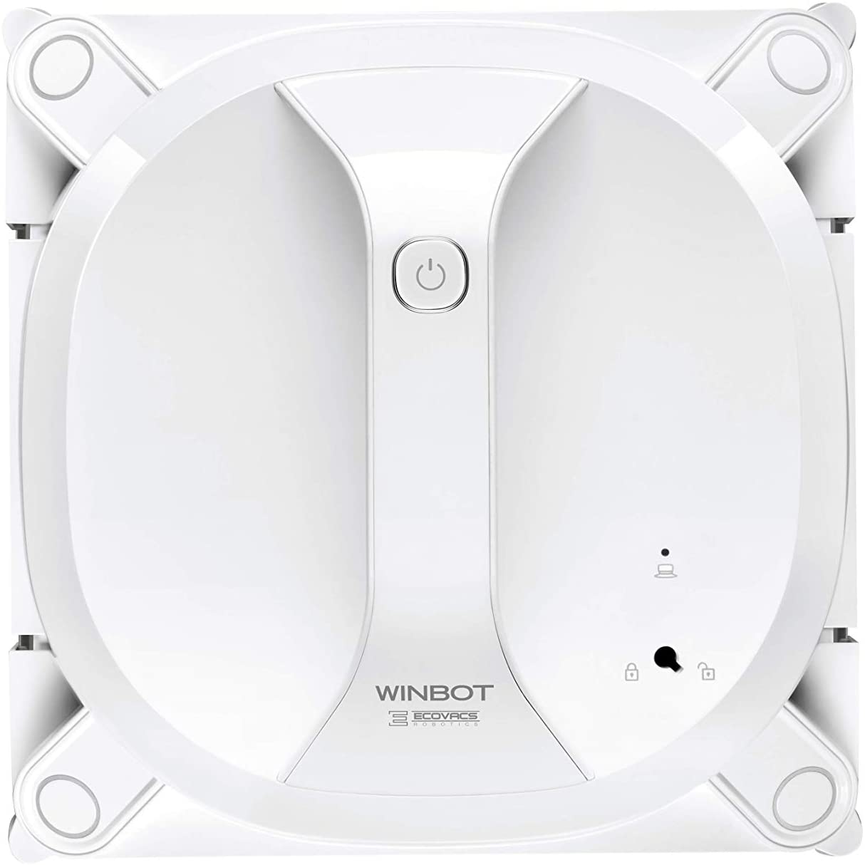Robot curatare ferestre Ecovacs WINBOT X-2020, curatare in 4 trepte, functie Deep Cleaning, alb