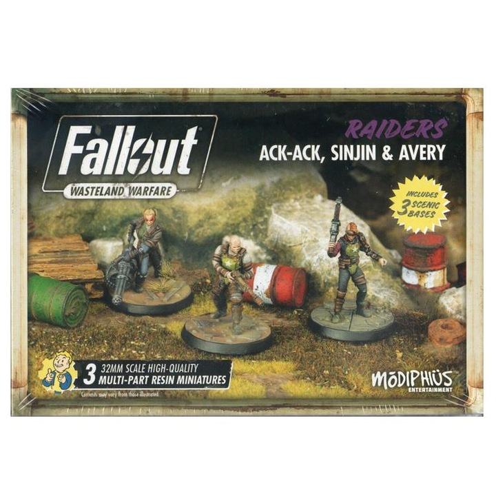 Set Fallout Wasteland Warfare Ack Ack Sinjin Avery Miniatures