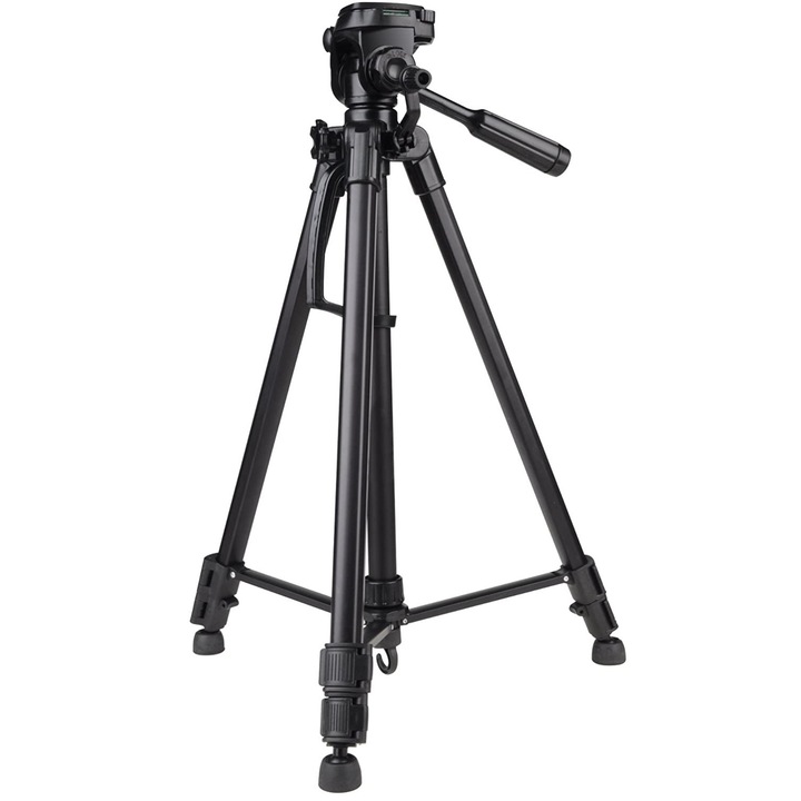 Trepied foto-video Carat TPA04, 144cm, negru