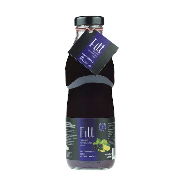 Kutyori Csökkentett energiatartalmú feketeribizli lime szörp 500 ml