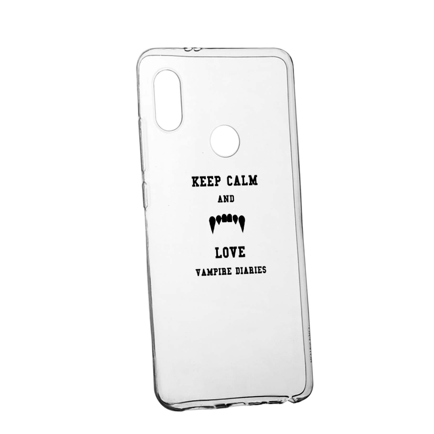 Husa de protectie Jurnalele Vampirilor - Keep Calm, Movie, pentru Huawei Y6 2019, rezistenta la uzura, anti-alunecare, din silicon Premium, 581