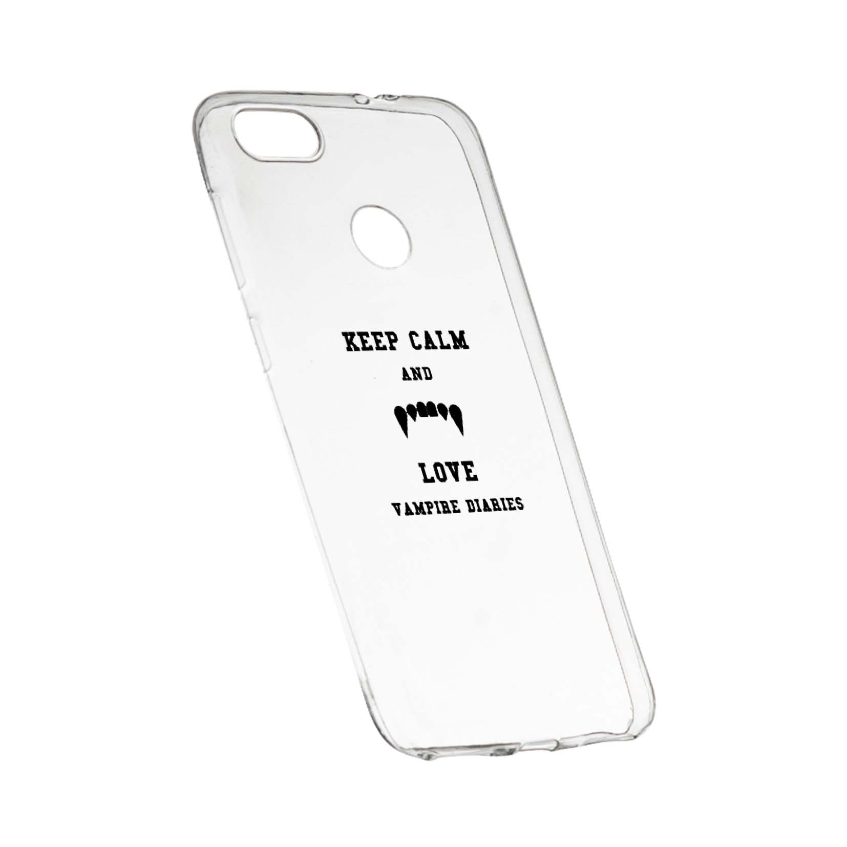 Husa de protectie Jurnalele Vampirilor - Keep Calm, Movie, pentru Huawei P Smart, rezistenta la uzura, anti-alunecare, din silicon Premium, 581