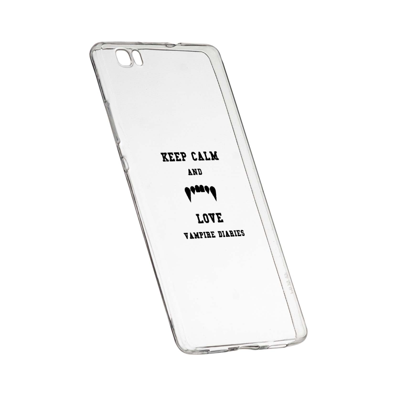 Husa de protectie Jurnalele Vampirilor - Keep Calm, Movie, pentru Sony XZ1, rezistenta la uzura, anti-alunecare, din silicon Premium, 581