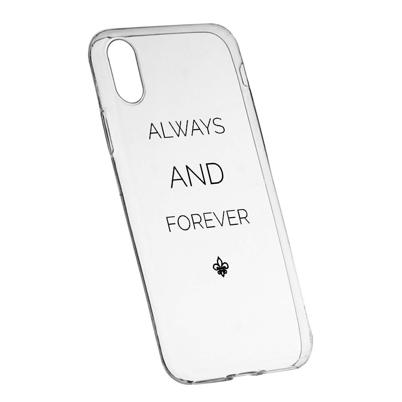 Husa de protectie Jurnalele Vampirilor - Always And Forever, Movie, pentru Apple iPhone X / XS, rezistenta la uzura, anti-alunecare, din silicon Premium, 583