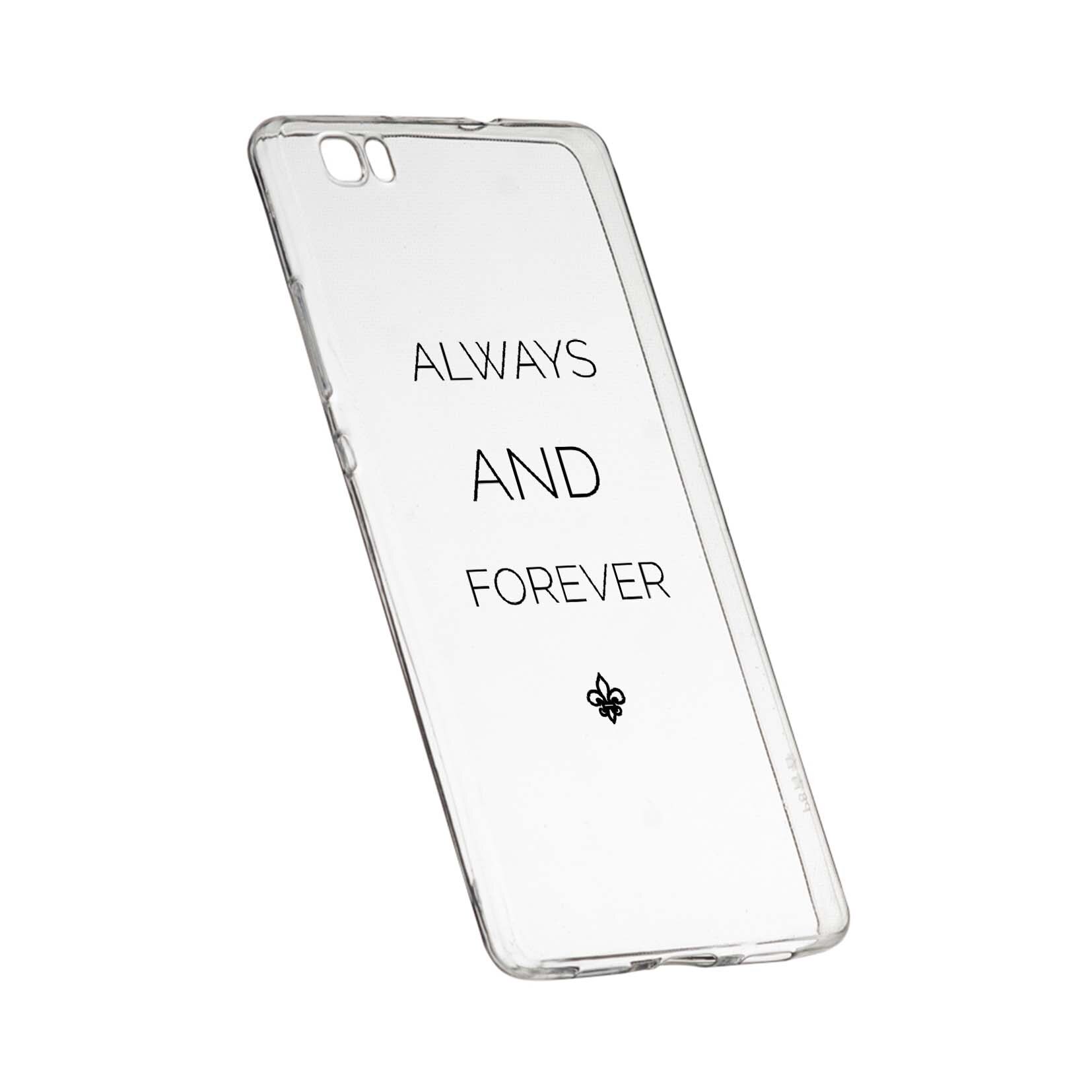 Husa de protectie Jurnalele Vampirilor - Always And Forever, Movie, pentru Huawei P8 Lite, rezistenta la uzura, anti-alunecare, din silicon Premium, 583