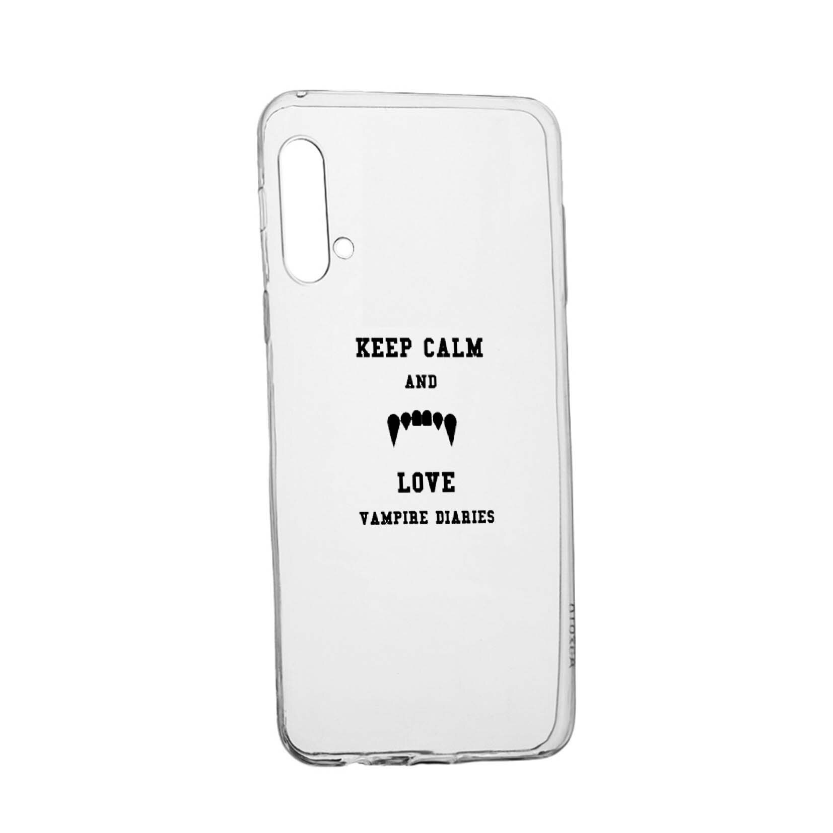 Husa de protectie Jurnalele Vampirilor - Keep Calm, Movie, pentru Huawei Honor 20 Pro, rezistenta la uzura, anti-alunecare, din silicon Premium, 581