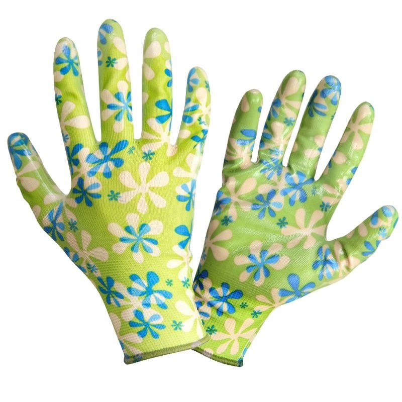 Manusi nitril cu poliester invelita dorsal , marime S ( 7 )