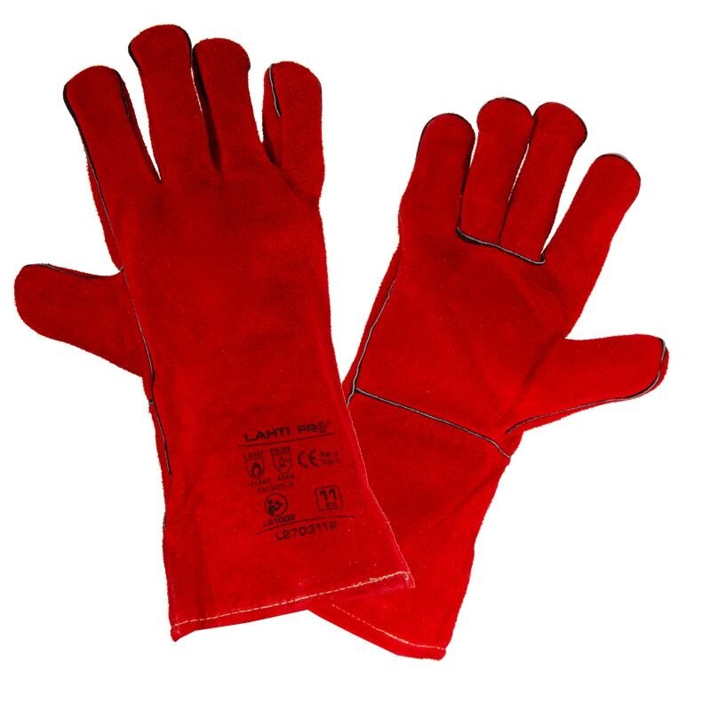 Manusi piela bovina de sudura cusuta neinflamabila , marime 2XL ( 11 )