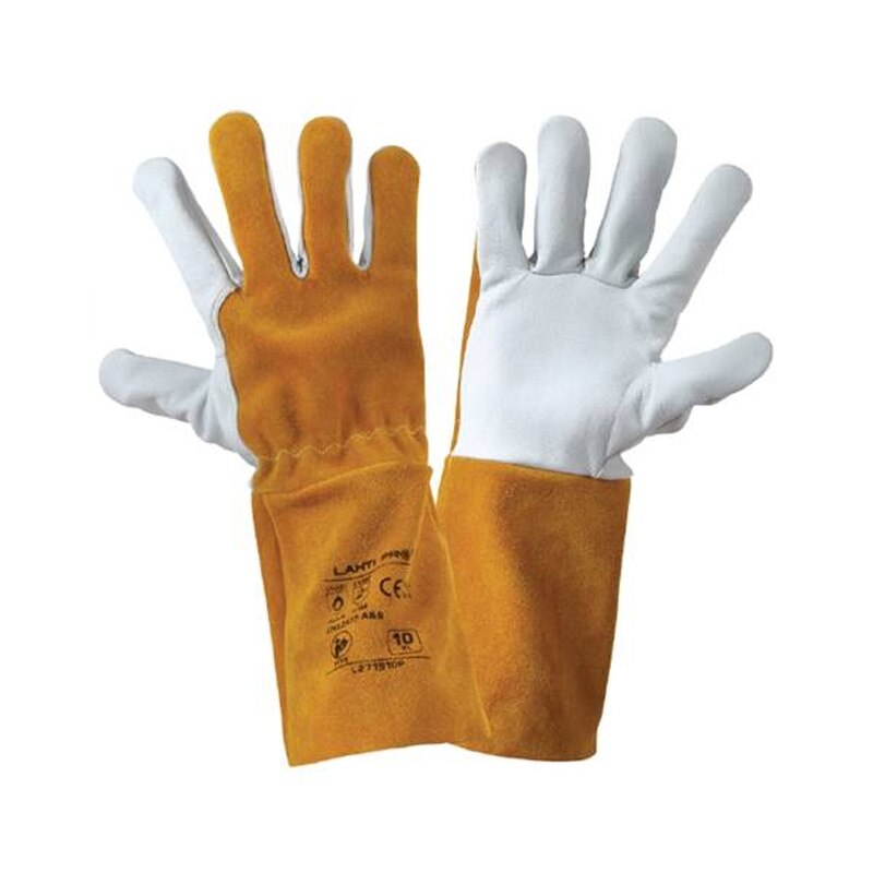 Manusi piele ovina de sudura cusuta neinflamabila , marime XL ( 10)