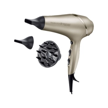 Uscator de par Remington Advanced Colour Protect, Putere 2300 W, Buton pornire/oprire , Indicator LED,Tehnologie de protejare a culorii, Generator de ioni, Concentrator de 7 mm si 11mm,Crem Uscator de par Remington Advanced Colour Protect, Putere 2300 W, Buton pornire/oprire , Indicator LED,Tehnologie de protejare a culorii, Generator de ioni, Concentrator de 7 mm si 11mm,Crem