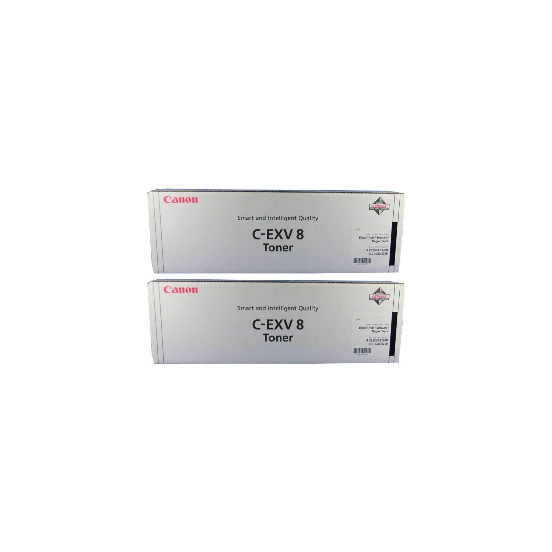Pachet cartuse toner C-EXV8BK negru x2 Canon original 50000 pagini
