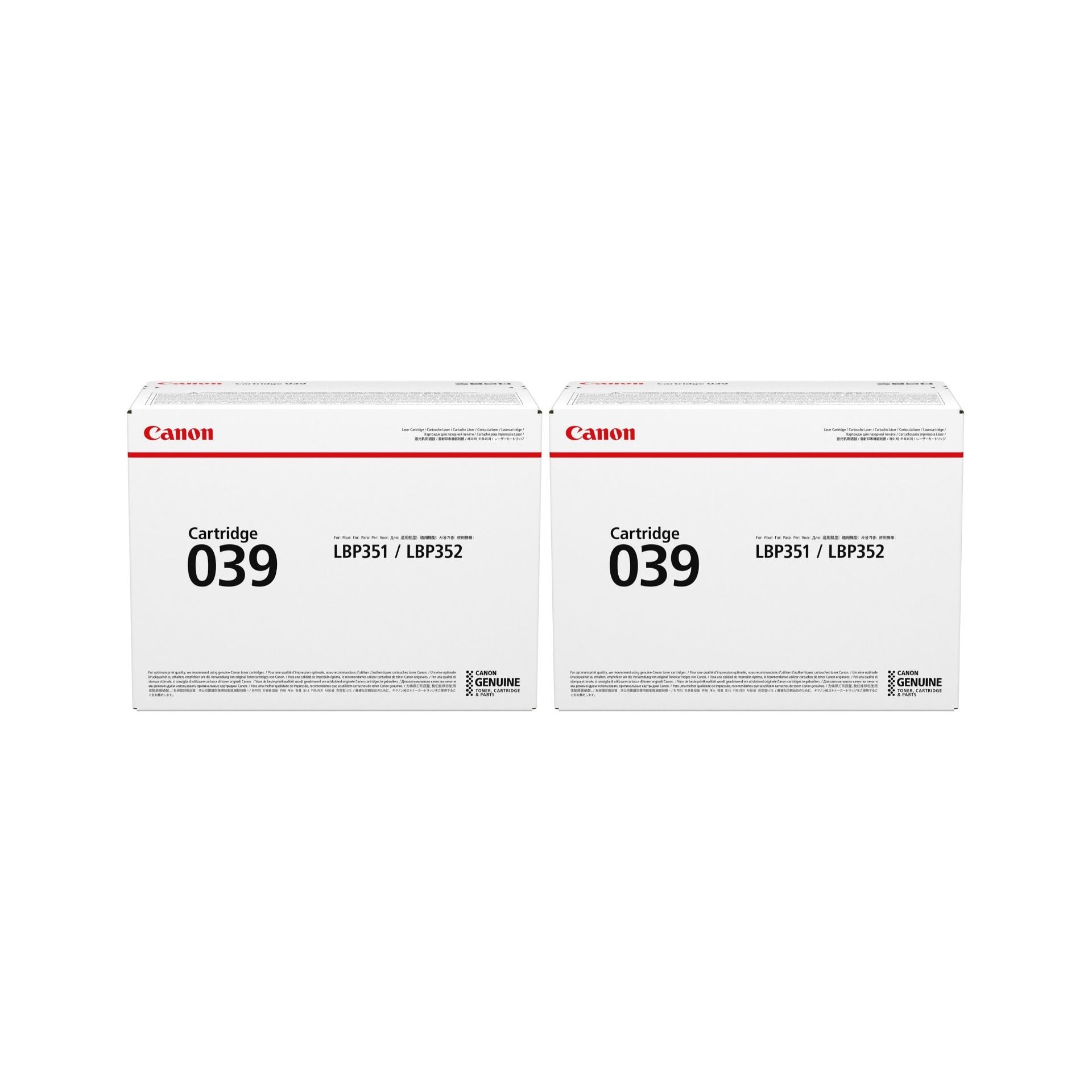 Pachet cartuse toner CRG-039 negru x2 Canon original 22000 pagini