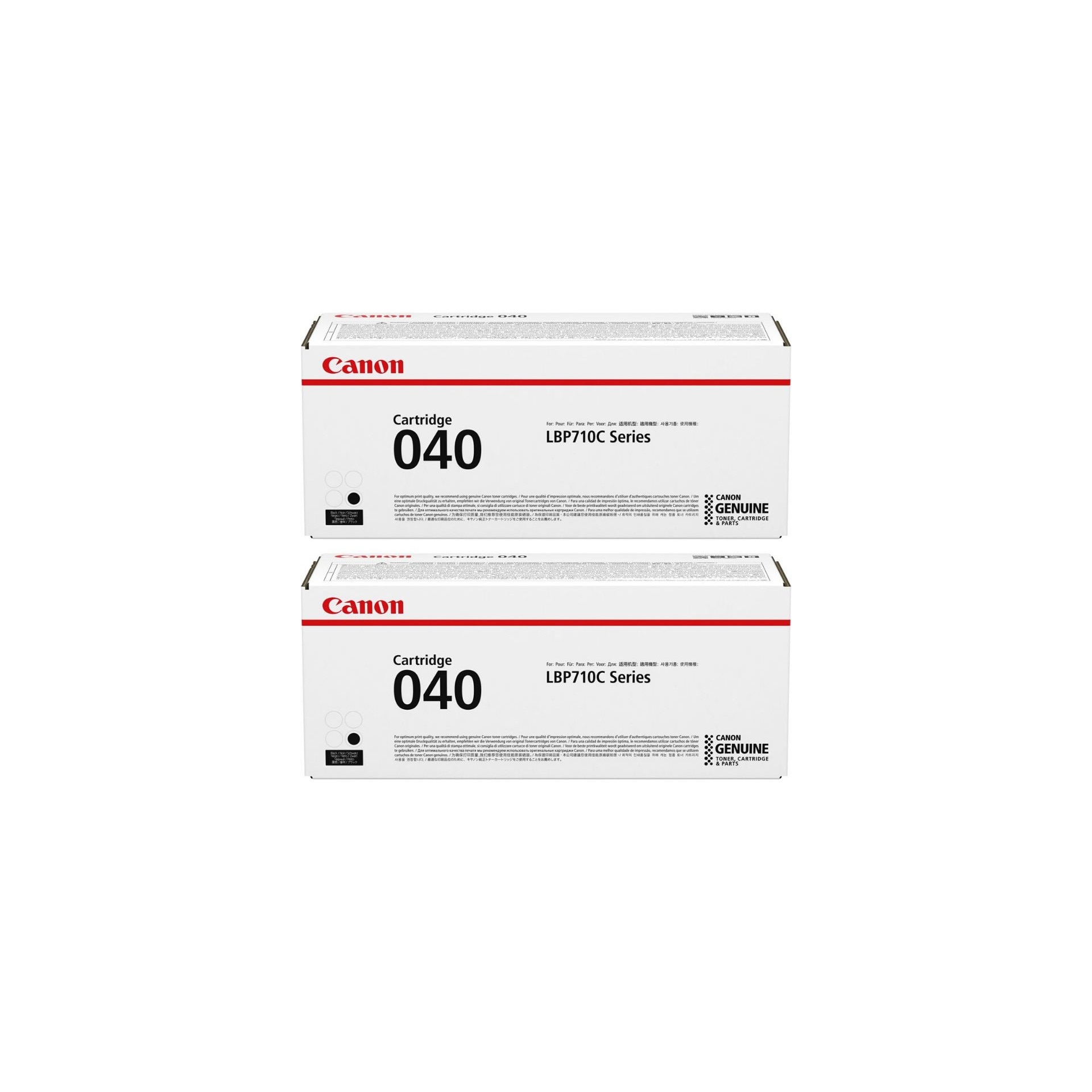 Pachet cartuse toner CRG-040BK negru x2 Canon original 12600 pagini