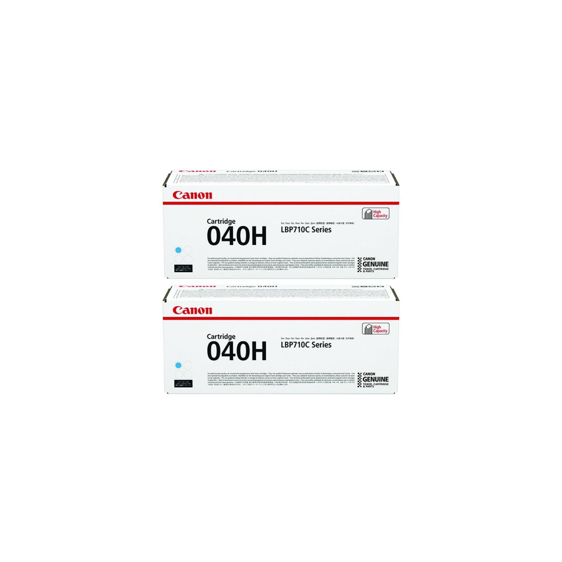 Pachet cartuse toner CRG-040HC cyan x2 Canon original 20000 pagini