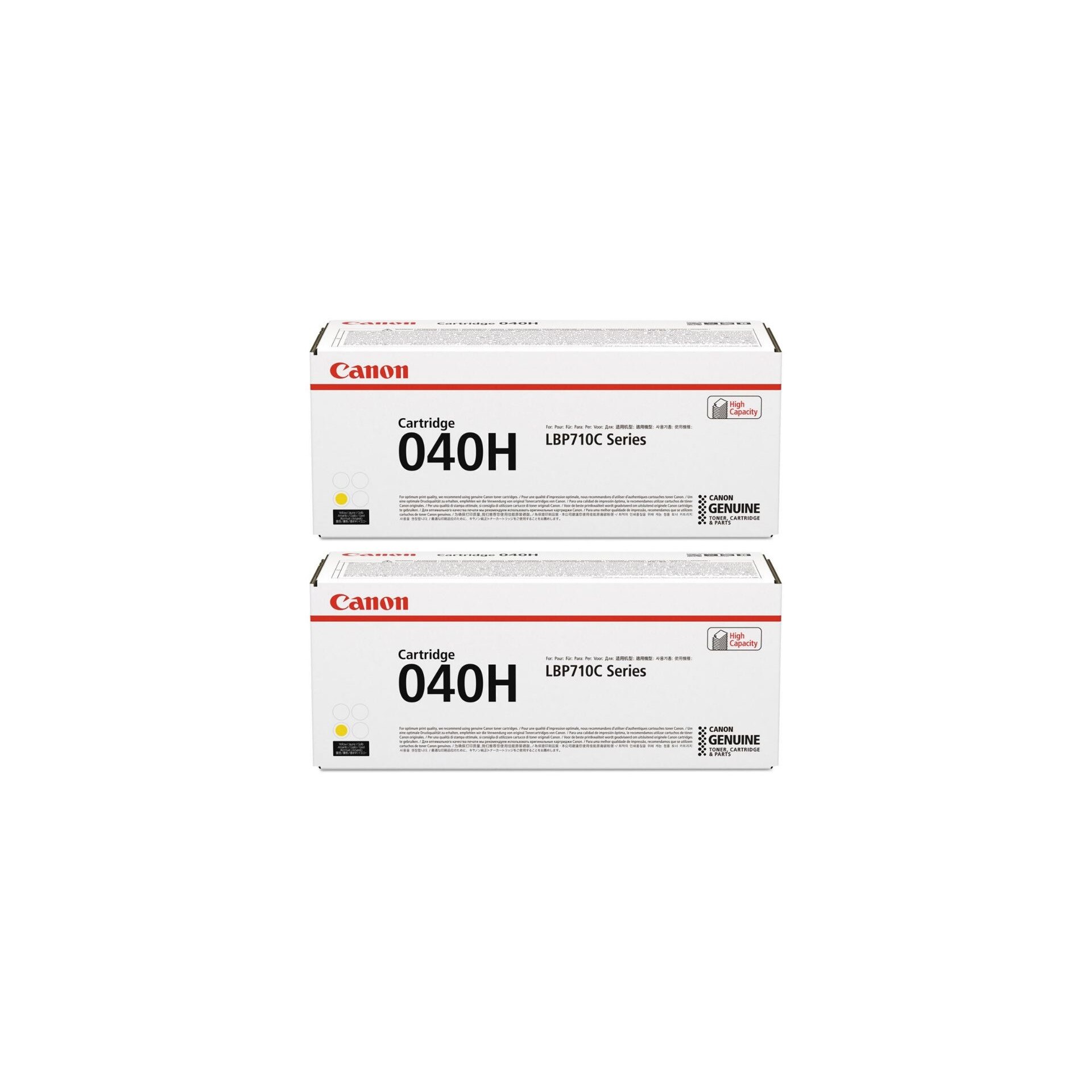 Pachet cartuse toner CRG-040HY galben x2 Canon original 20000 pagini