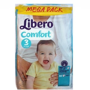 Scutece Libero Comfort 3 Midi 4-9 kg, 62 buc Scutece Libero Comfort 3 Midi 4-9 kg, 62 buc