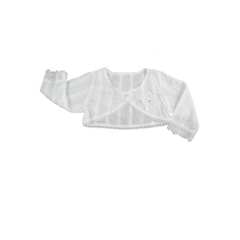 Bolero elegant pentru fete NN BFN-A3, Alb, 62 cm Bolero elegant pentru fete NN BFN-A3, Alb, 62 cm