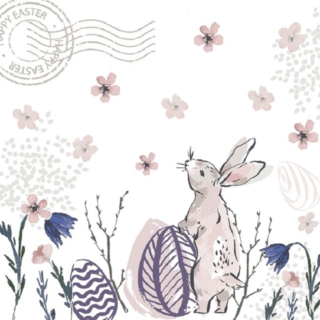 Servetele Duni Paste 33x33, Easter Post, 3 straturi, 20 buc