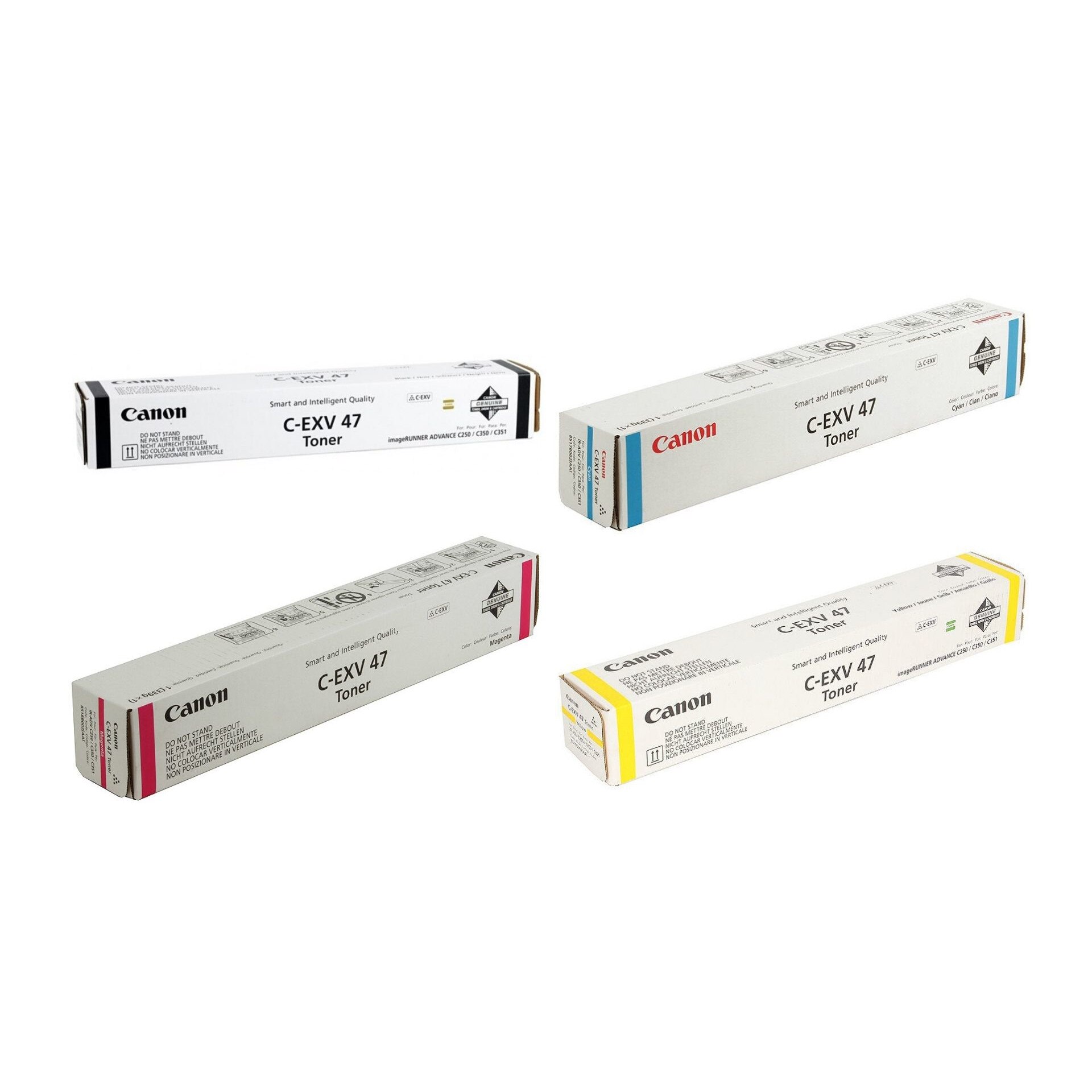 Pachet cartuse toner C-EXV47BK negru C-EXV47C cyan C-EXV47M magenta C-EXV47Y galben Canon original 83500 pagini
