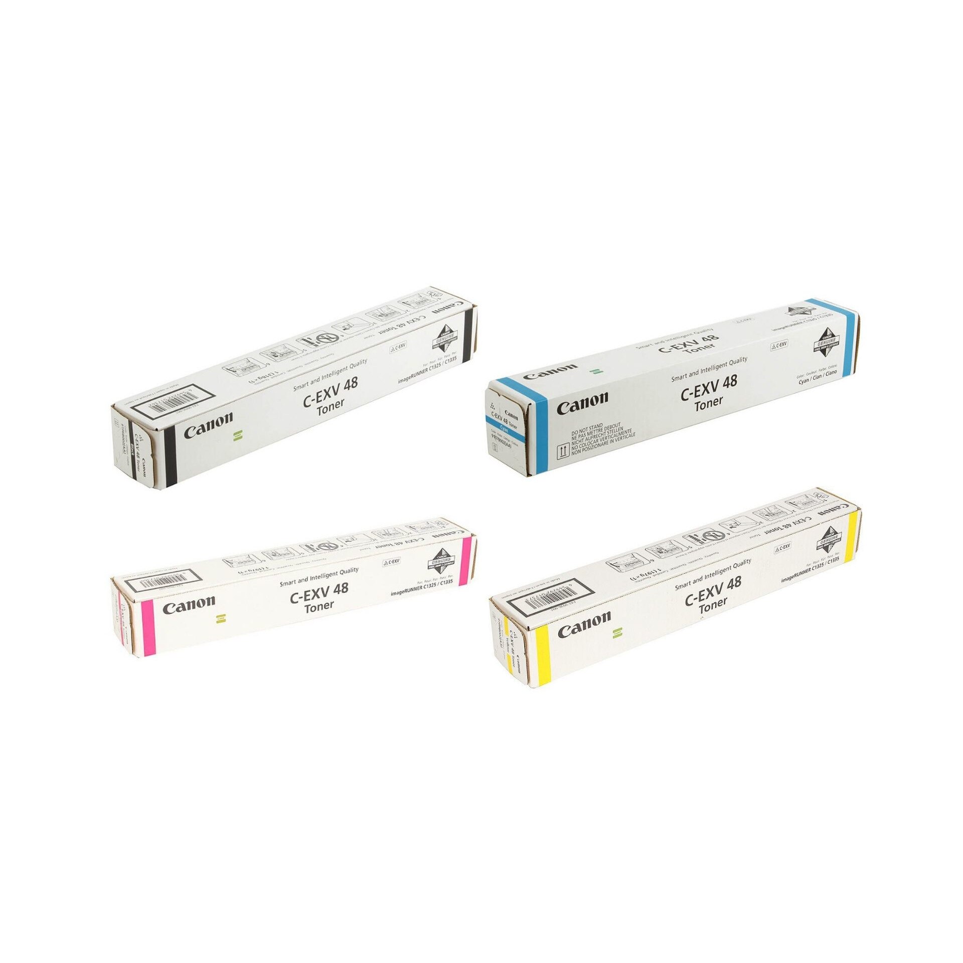 Pachet cartuse toner C-EXV48BK negru C-EXV48C cyan C-EXV48M magenta C-EXV48Y galben Canon original 51000 pagini