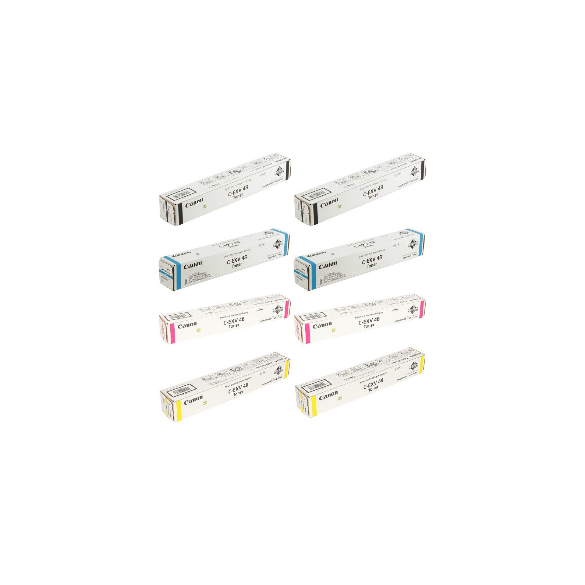 Pachet cartuse toner C-EXV48BK negru x2 C-EXV48C cyan x2 C-EXV48M magenta x2 C-EXV48Y galben x2 Canon original 102000 pagini