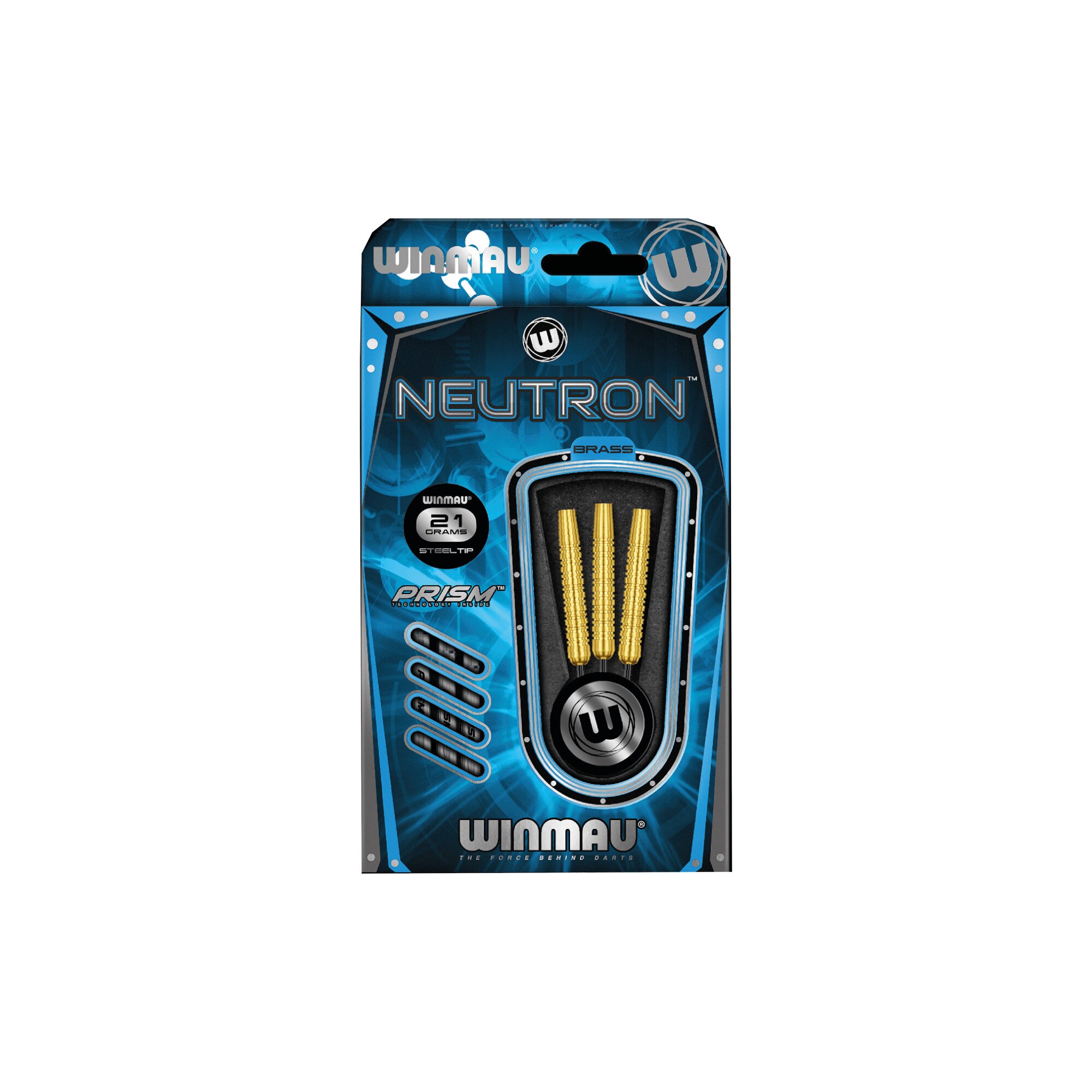 Set 3 sageti Winmau Neutron cu varf Steeltip Brass 22gr