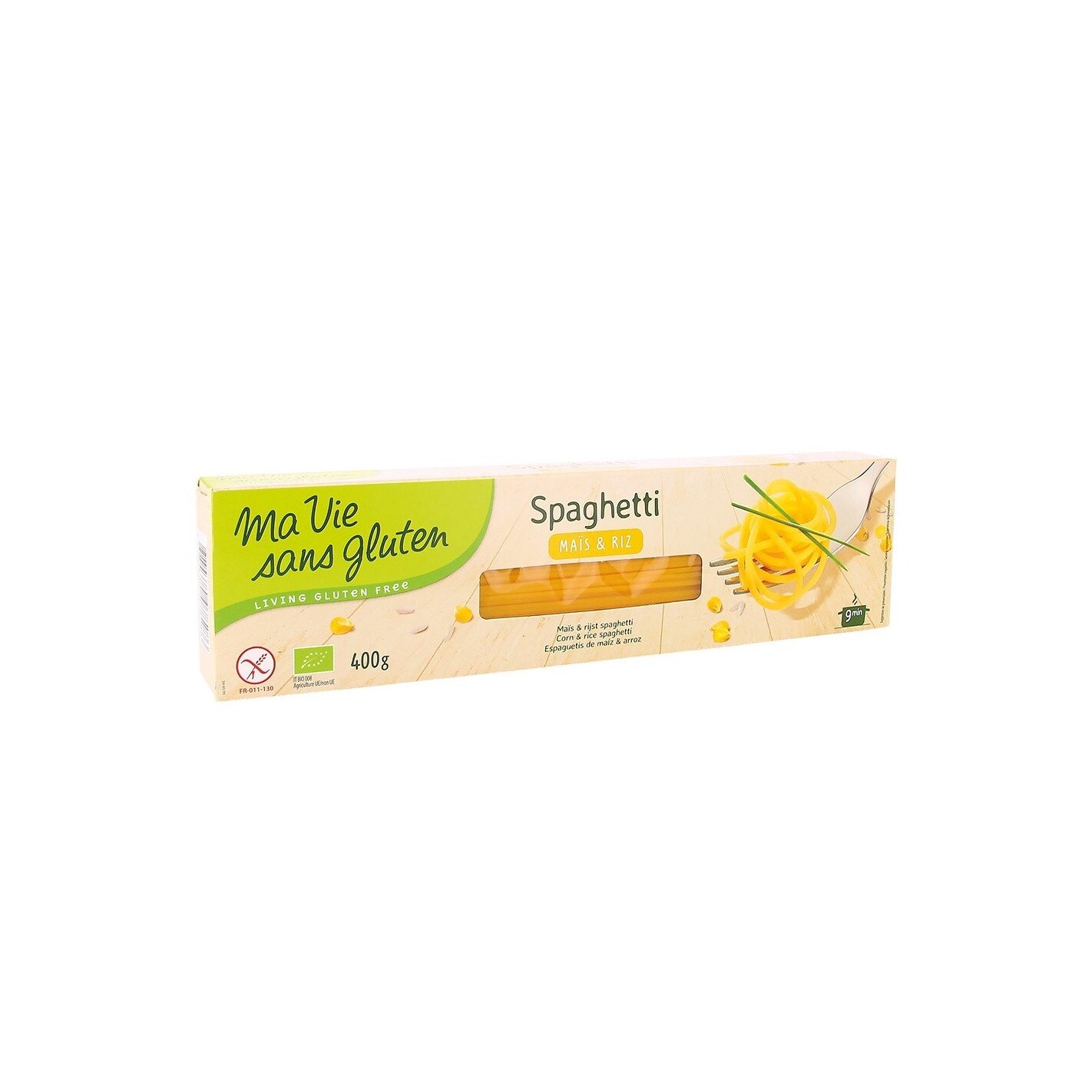 Spaghetti din porumb si orez bio - fara gluten, Ma vie sans gluten, 400g