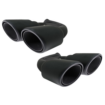 Set 2 Ornamente Evacuare compatibil cu Porsche Cayenne 92A V8 (05/2010-09/2014) GTS Negru Mat Set 2 Ornamente Evacuare compatibil cu Porsche Cayenne 92A V8 (05/2010-09/2014) GTS Negru Mat