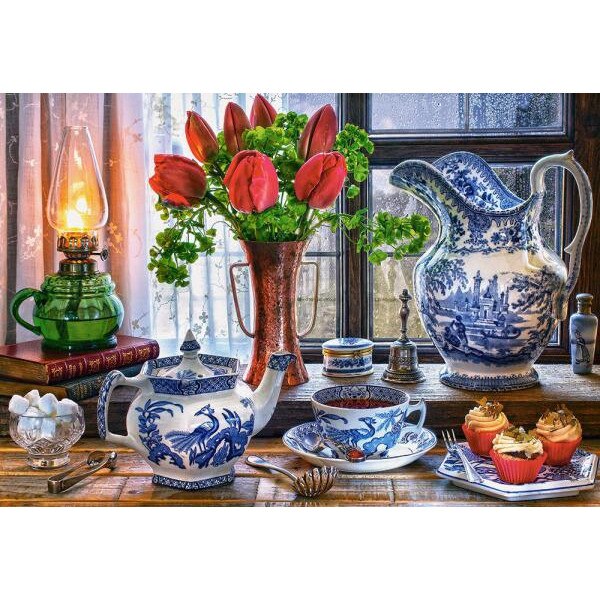 Puzzle Castorland 1500 Marcus Rodriguez : STILL LIFE WITH TULIPS