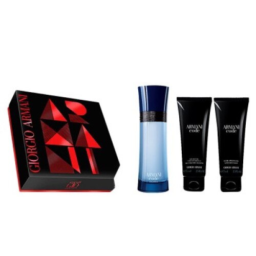 Set Apa de toaleta Giorgio Armani Code Colonia Eau de Toilette 75ml + 2 X Shower Gel 75ml, Barbati, 75 ml