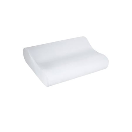 Perna ortopedica, Spuma cu memorie, Husa anti-alergica, 49x27x6cm, Ecru
