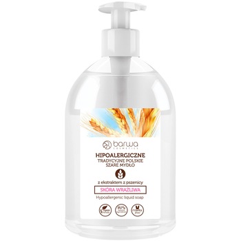 Sapun lichid hipoalergenic cu germeni de grau Barwa 500 ml Sapun lichid hipoalergenic cu germeni de grau Barwa 500 ml