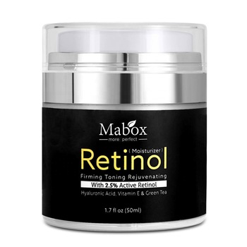 Crema de noapte anti-imbatranire Mabox Retinol, acid hialuronic, vitamina E, 50 ml