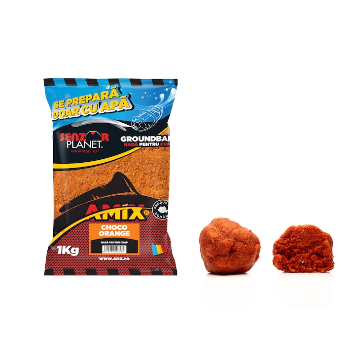 Nada pentru crap AMIX, Senzor Planet, Choco Orange, 1 kg