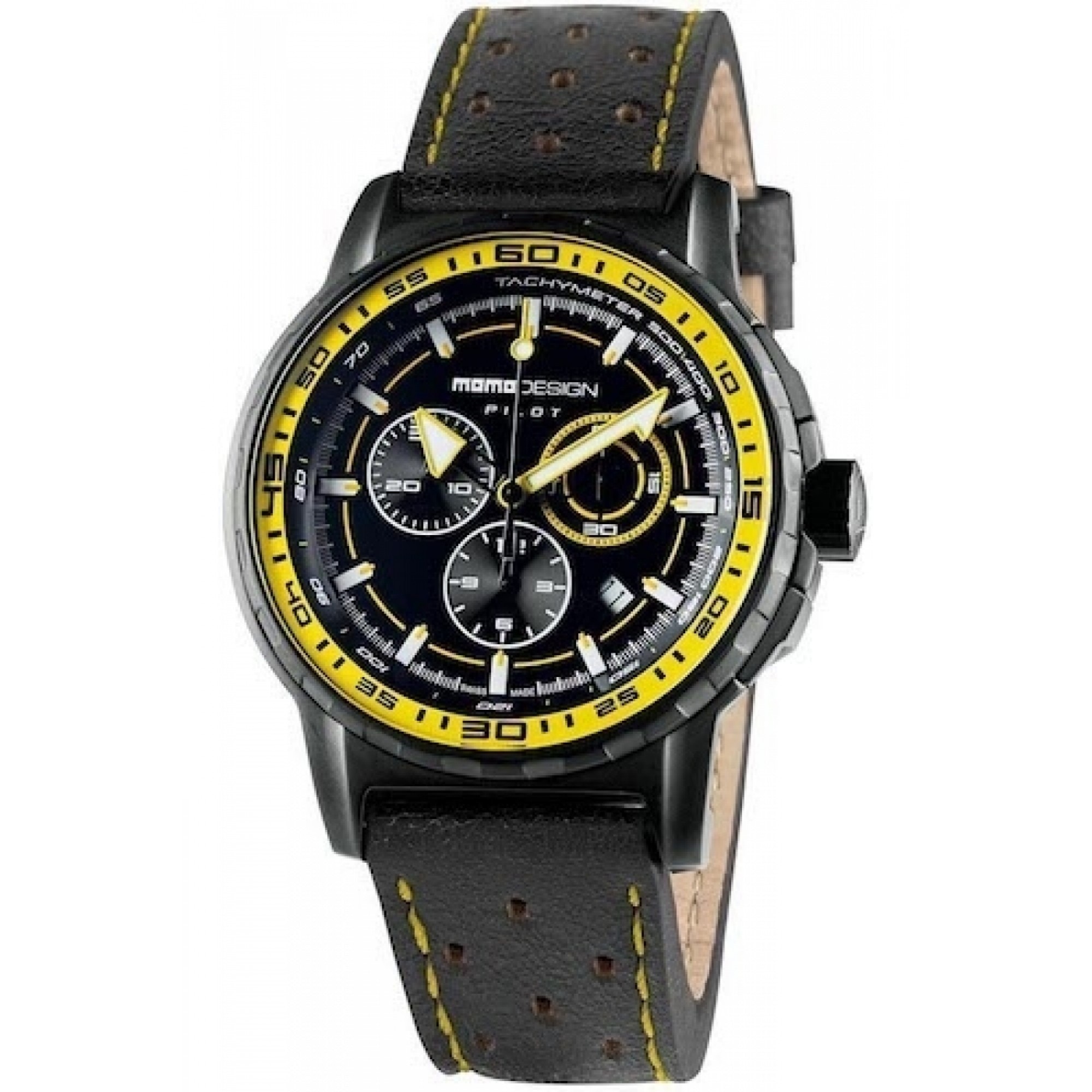 Ceas Barbati MOMO DESIGN Model PILOT PRO CHRONO QUARZO MD2164BK-50
