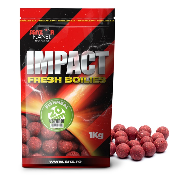 Boilies, Senzor Planet, Usturoi, 20 mm, 1 kg