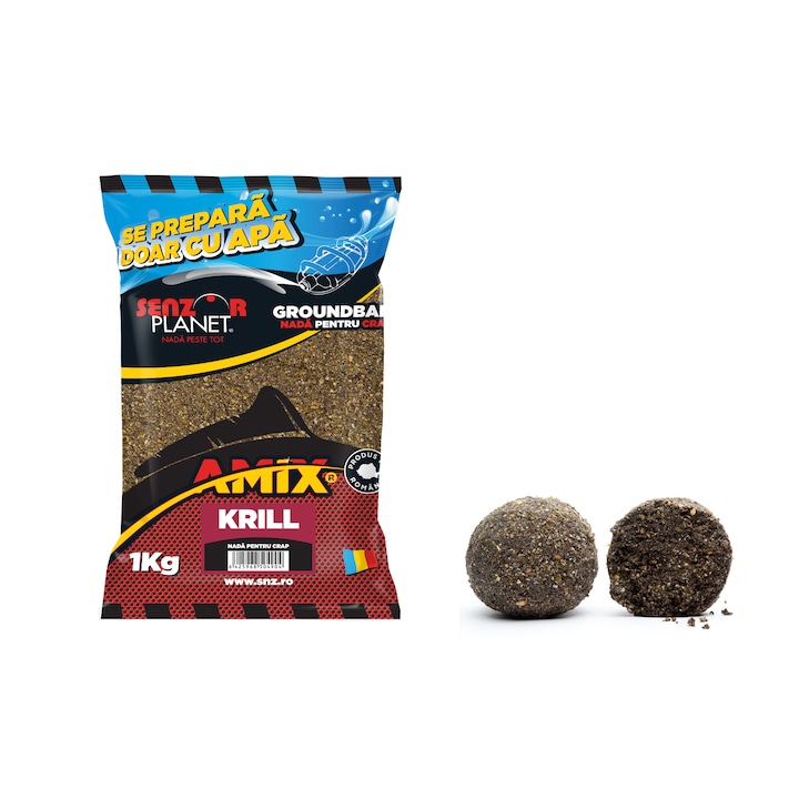 Nada pentru crap AMIX, Senzor Planet, Krill, 1 kg