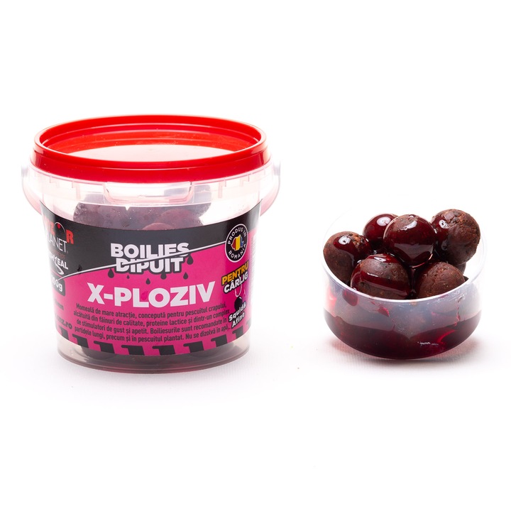 Boilies dipuit pentru carlig, Senzor Planet, X-PLOZIV, 16-18 mm, 100 g